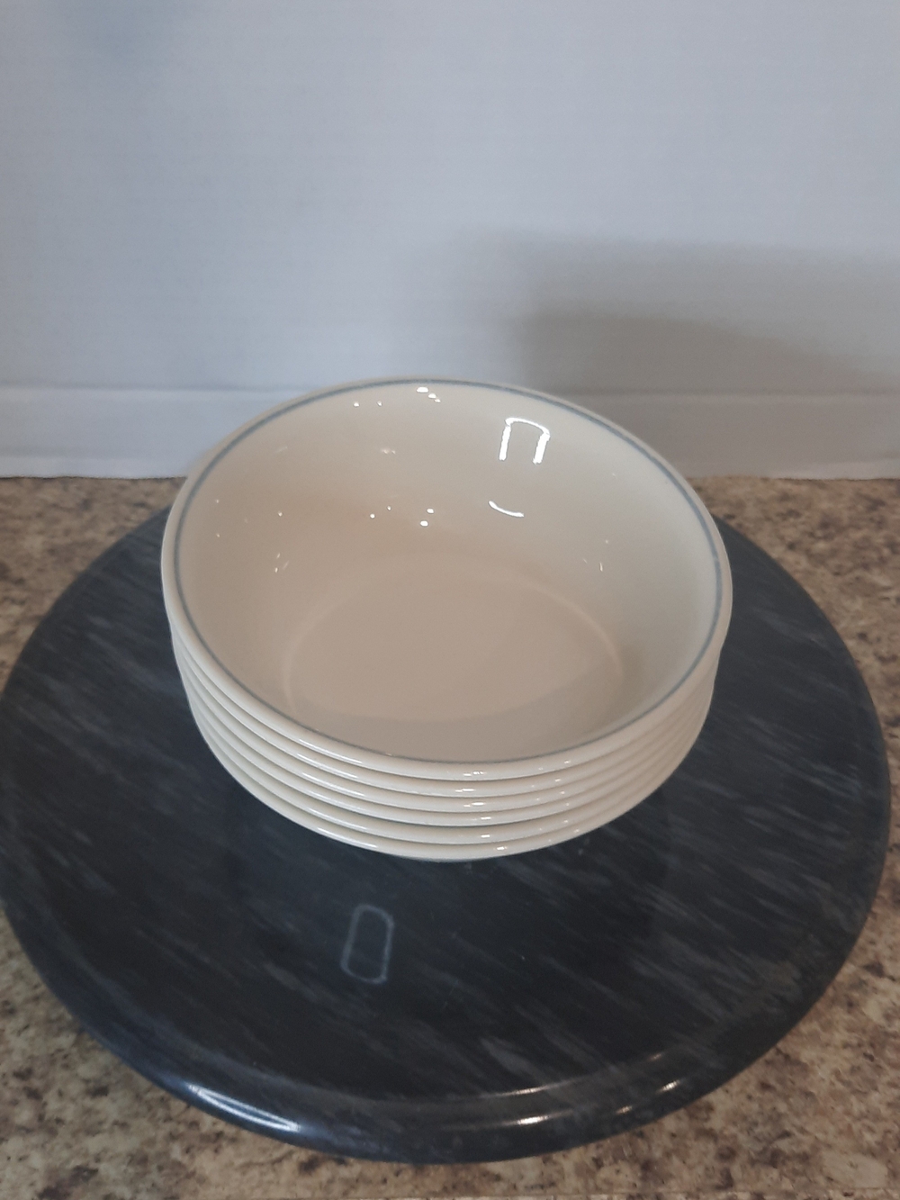 Corelle Morning Blue Cereal Bowls X 6